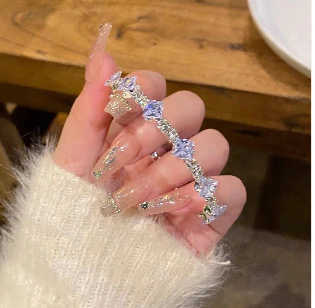 Rhinestone Cuff Bracelet
