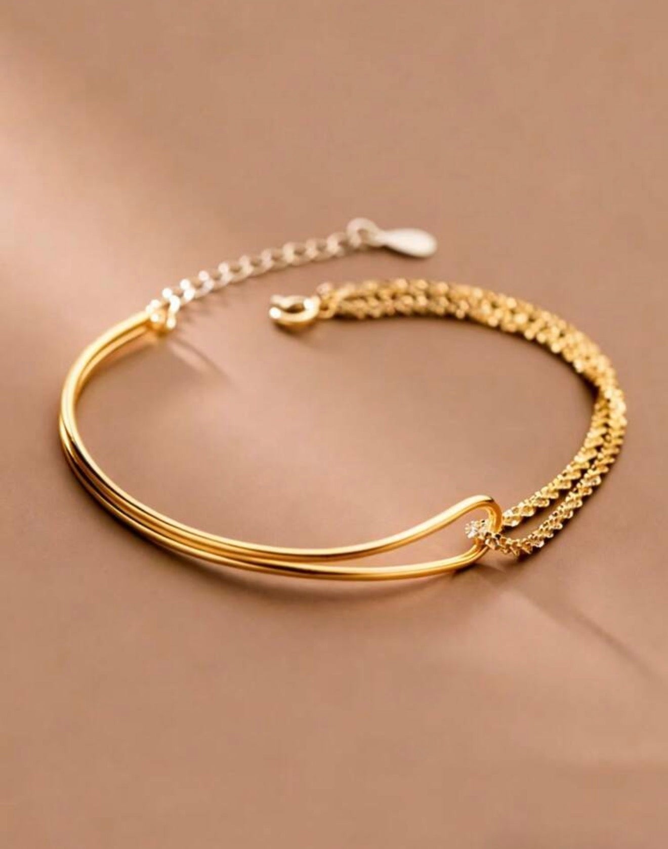 Gold-Plated Entangled Bracelet