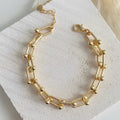 Golden Link Bracelet| Tiffany style Bracelet
