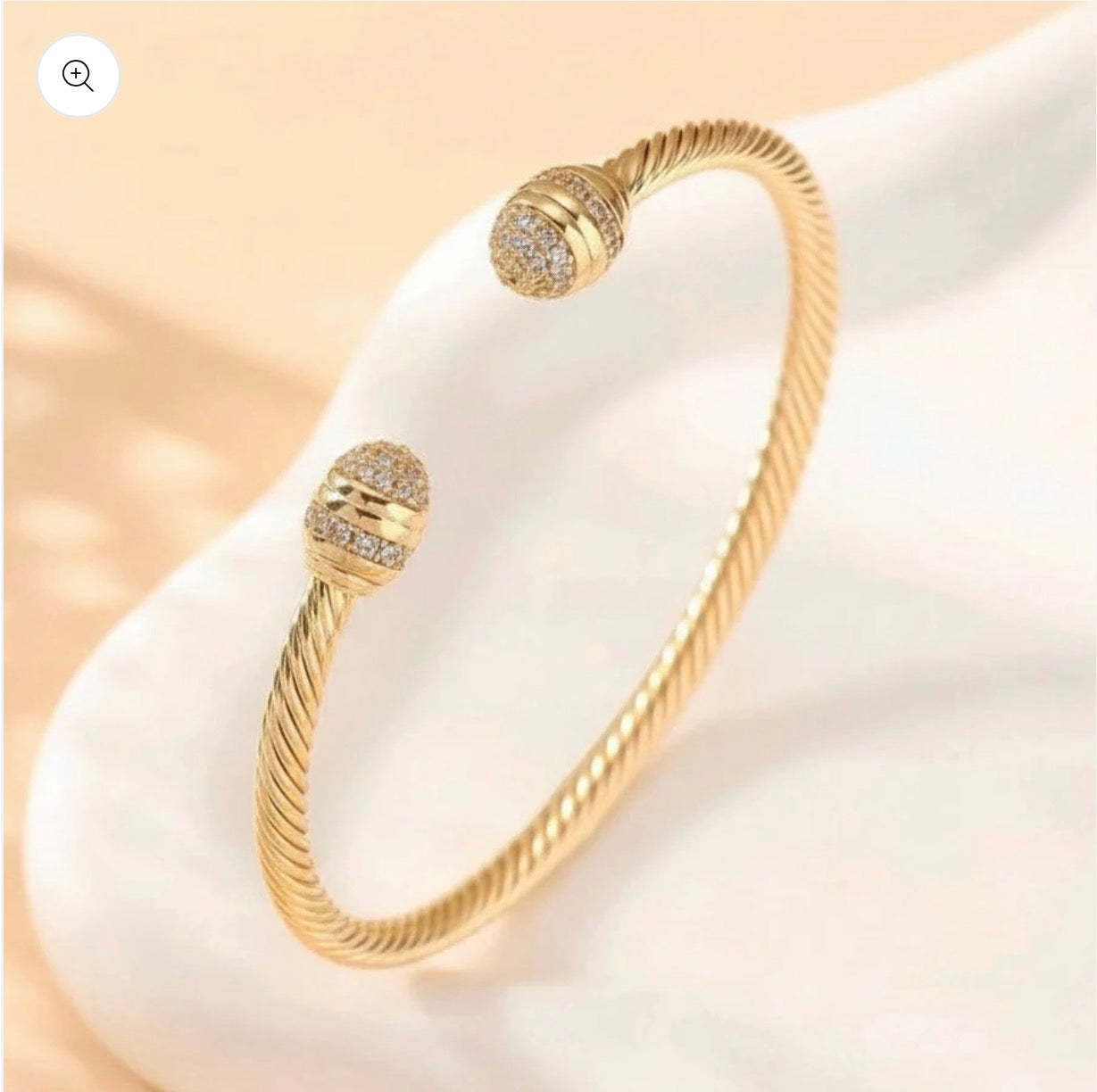 Gold-Plated Round Thread Bracelet Middle Eastern Style