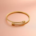 European styled Titanium Steel Open Bangle