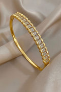 1pc Diamond-cut Sparkling wave Bracelet | 18K Gold Plated