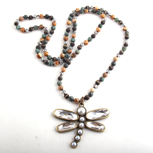 RH Fashion Bohemian Dragonfly Pendant Necklaces Women