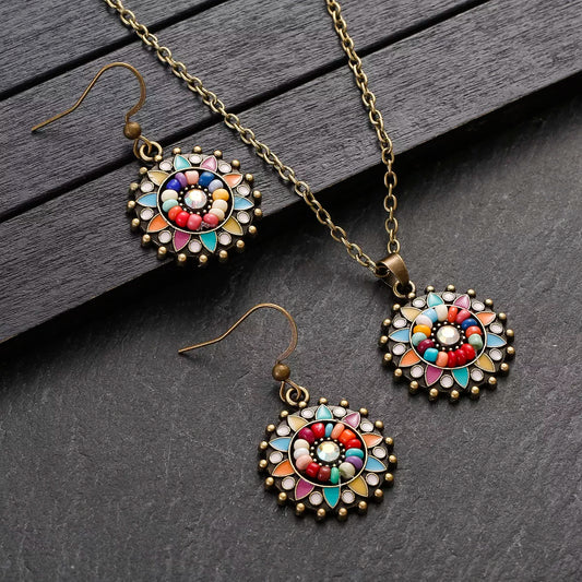 Colorful Beads Jewelry Set